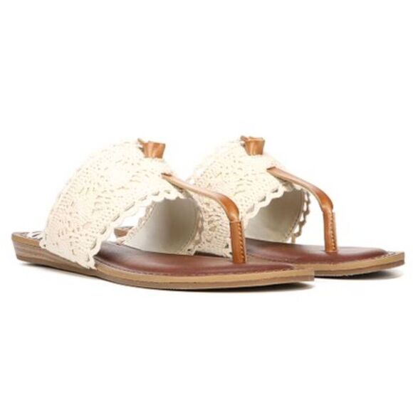 FERGALICIOUS BY FERGIE Crochet Knit Sandals Size 6.5 - Picture 2 of 6